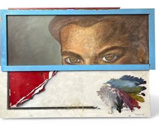 RIK ARTIM (American, 1953-2011) Monumental Abstract Mixed Media
