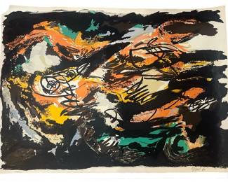 KAREL APPEL (Holland, 1921-2006) Color Lithograph
