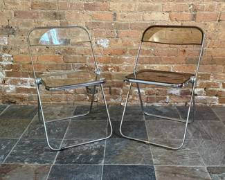 Two GIANCARLO PIRETTI "Plia" Folding Chairs
