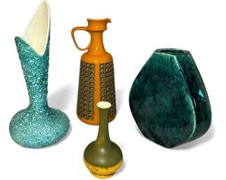 Collection of Mid-Century HAEGER Pottery Vases
