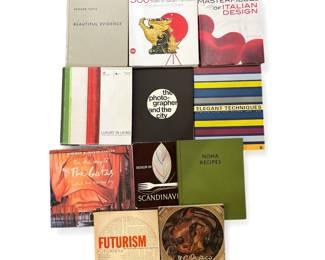 Collection of Italian, Scandinavian Coffee Table Books
