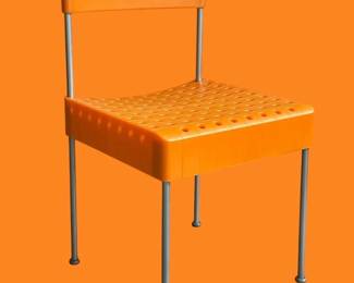 ENZO MARI "Box" Chair, Orange, NOS
