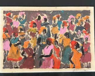 An Oil Monotype Print, JANINE
