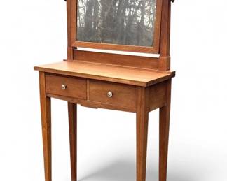 Arts & Crafts Style Two Drawer Vanity Stand
