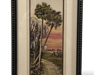 Vintage Florida Highwaymen Watercolor Painting
