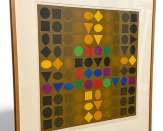 VICTOR VASARELY (Hungarian/French, 1906-1997) "Sorbonne" Screenprint
