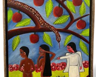 ALBEROI BAZILE "Expelled From Eden", Oil Painting
