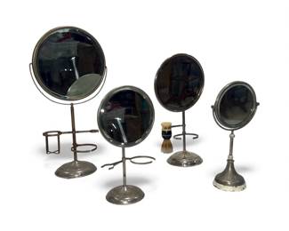 Collection Antique Barber Shop Shaving Mirrors
