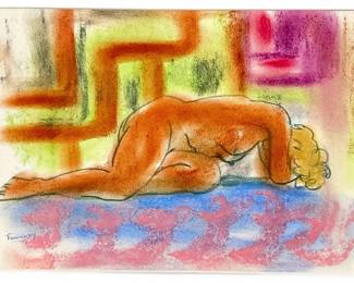 WILLIAM FANNING Mixed Media Drawing
