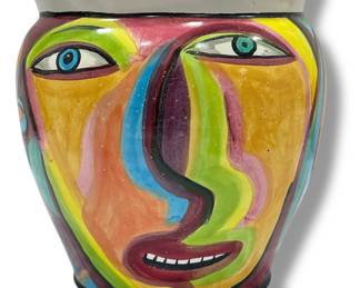 IMO PETER KEIL (GERMAN b. 1942) Ceramic Face Vase
