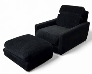 KARPEN OF KALIFORNIA Space Age Mid Century Floating Lounge Chair & Ottoman
