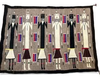 Vintage Navajo Yei Rug
