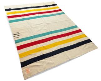 1940's HUDSON'S BAY Point Wool Blanket
