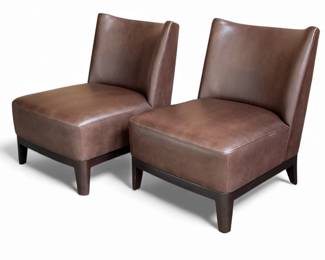 A Pair CHRISTIAN LIAIGRE "Mandarin" Lounge Chairs, HOLLY HUNT
