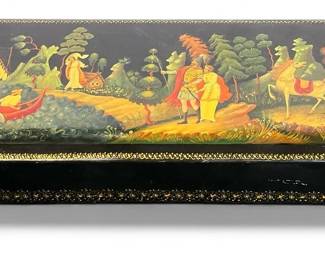 Palekh Fairytale Russian Lacquer Box
