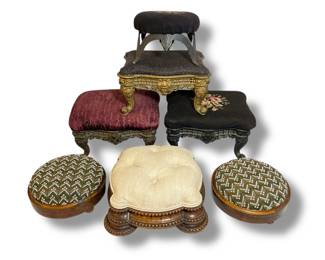 Collection 19th C Footstools
