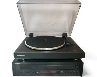 MARANTZ TT42 Record Turntable and YAMAHA CD-C600 Disc Changer
