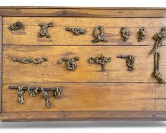 Folk Art Nautical Sailing Knot Board
