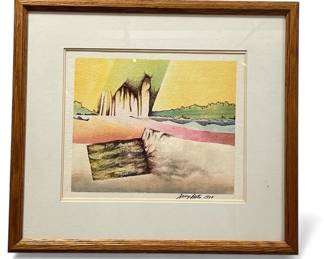 A Postmodern Watercolor Painting, 1988
