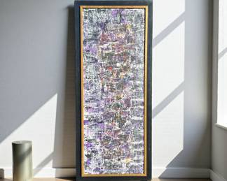 Mid Century Abstract Oil Painting
