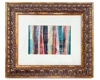 A Framed Mixed Media Painting, LA ROCHA
