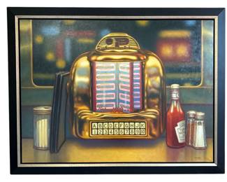 THOMAS R. COLLETTA "Love Cycle - Wallbox III" Oil Painting
