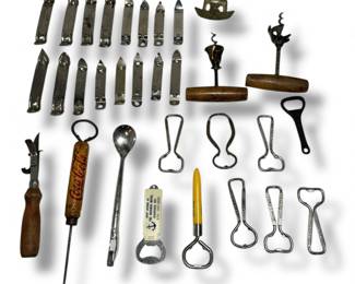 Vintage Advertising Bottle Openers COCA COLA, HAMM'S, COORS 31pcs.
