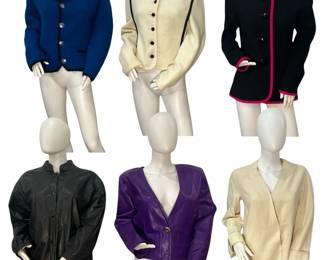 Collection Vintage Leather, Wool Jackets, SAKS FIFTH AVENUE, DAVID HAYES
