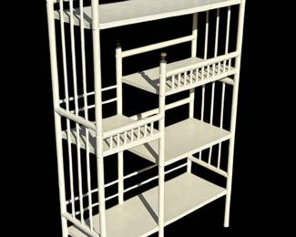 Victorian Eastlake Shelf, Matte White
