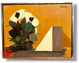 ANDRES SEGOVIA (Argentinian, 1929-1996) Oil Painting
