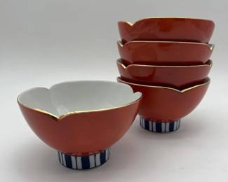 39 Setof5JapaneseImariBowls
