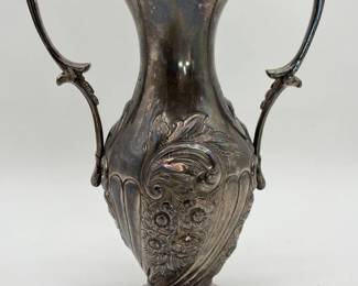 45 HowardSheffieldAntiqueSilverPlateVase