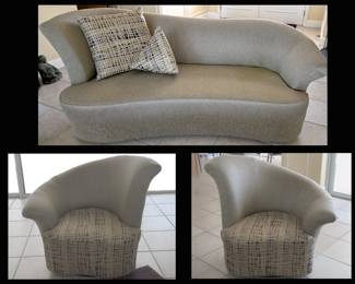 Fab Modernist Sofa and Chairs