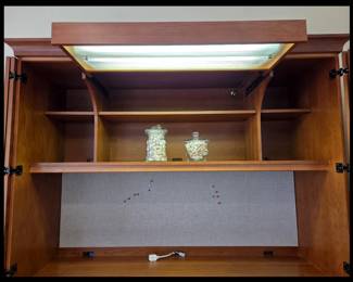 Inside the Work Station showing the Built in Light which magically slides out-it's very Cool!