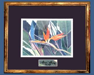 Signed Bird of Paradise Local Artist
