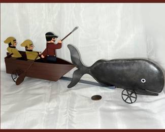 Whale Repro Folk Art Toy 