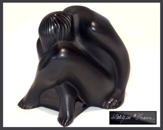 Lalique Modernist Nude Sculpture Signed Lalique France 