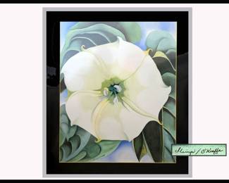 Local Artist Rendition of Georgia OKeef's "Jimson Weed"