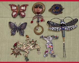 Cool Costume Jewelry including a Czech Turtle Brooch