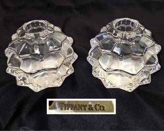 Tiffany and Co Pinecone Candle Holders