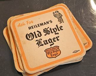 Old style lager coasters