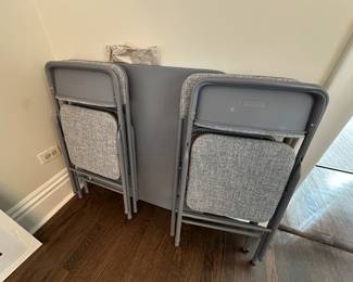 Card table and chairs