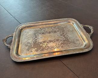 Silver plated tray