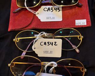 Cartier sunglasses and eyeglasses  (some listed on poofsale.com)