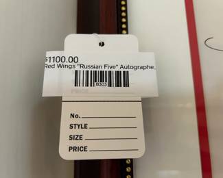 Red Wings "Russian Five" Autographed Framed Photo