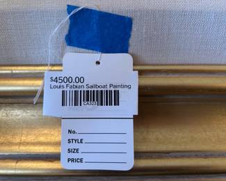 Louis Fabian Sailboat Painting 