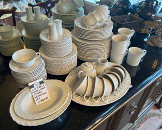 107 Pc Ralph Lauren Claire Wedgewood Set