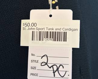 St John Sport Tank and Cadigan 