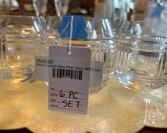 Ralph Lauren Glen Plaid Glass (6pc) Set 