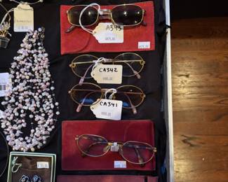 Cartier sunglasses and eyeglasses (some listed on poofsale.com)